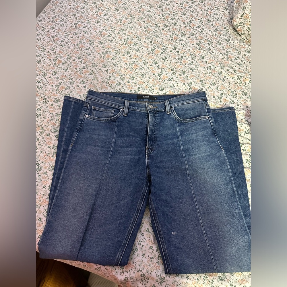 Hudson Flare Jeans with low slit